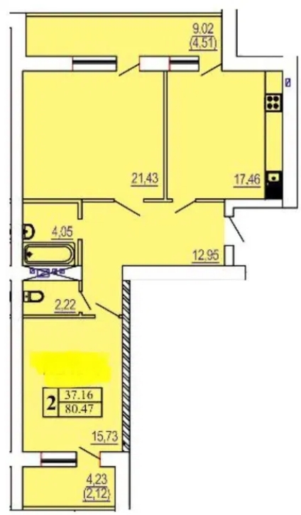 продажа двухкомнатной квартиры номер A-173839 в Приморском районе, фото номер 6